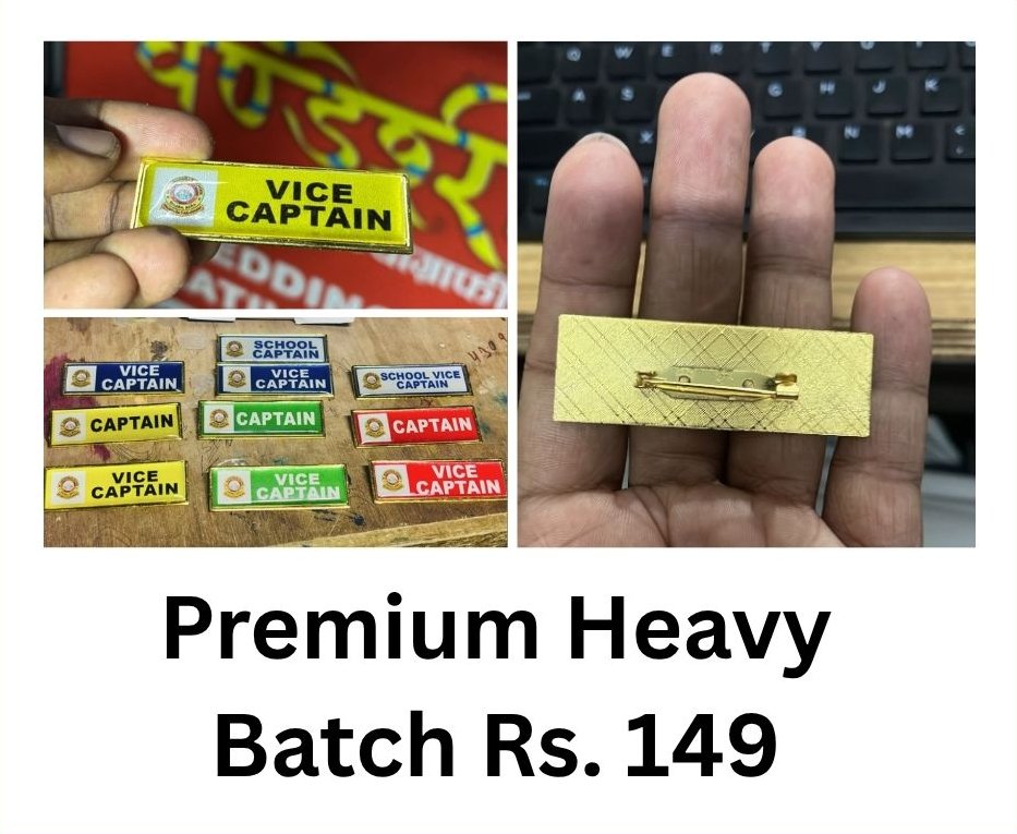 Premium heavy badge – Badge — Normal & Premium, Chandesshwair Digital Studio & Flex Print Simara